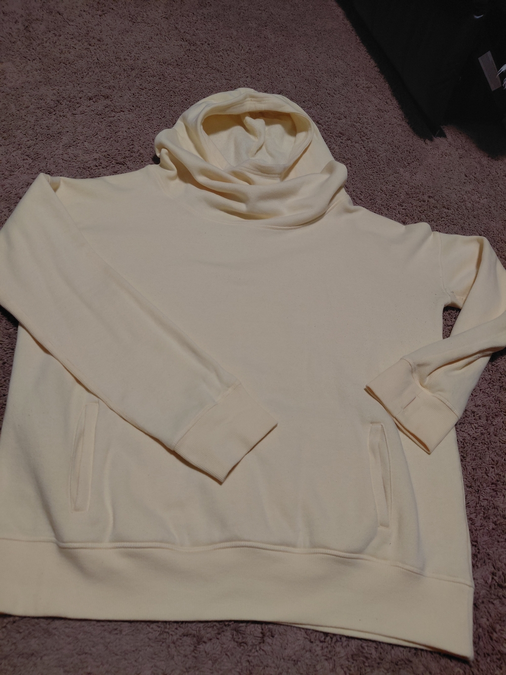 Cream Turtleneck Pullover Sweater